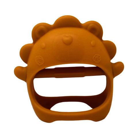 Loulou Lollipop Teething Mitt - Lion-Pumpkin Pie Kids Canada