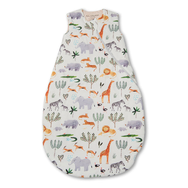 Loulou Lollipop Tencil Sleep Bag - Safari Jungle-Pumpkin Pie Kids Canada
