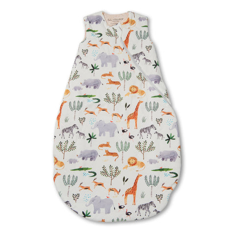 Loulou Lollipop Tencil Sleep Bag - Safari Jungle-Pumpkin Pie Kids Canada