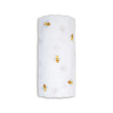 Lulujo Cotton Muslin Blanket - Bees-Pumpkin Pie Kids Canada