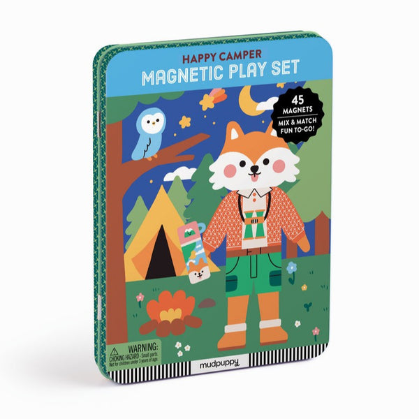 Mudpuppy Happy Camper Magnetic Dress-Up Set-Pumpkin Pie Kids Canada