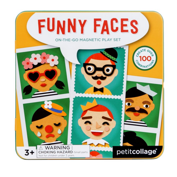 Petit Collage Funny Faces On-the-Go Magnetic Playset-Pumpkin Pie Kids Canada