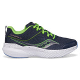 Saucony Kinvara 14 Sneaker - Navy/Green-Pumpkin Pie Kids Canada