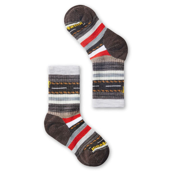 Smartwool Hike Full Cushion Margarite Crew Sock - Chestnut-Pumpkin Pie Kids Canada