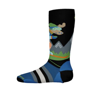 Smartwool Wintersport Full Cushion OTC Socks - Mountain Moose Black-Pumpkin Pie Kids Canada