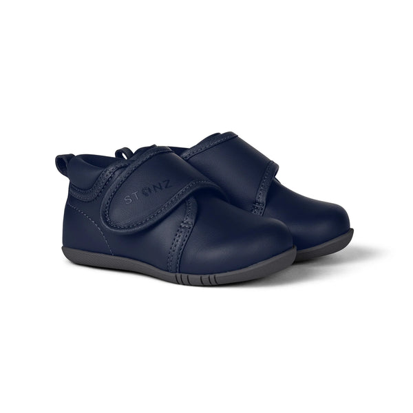Stonz Cruiser Dressy Baby Sneaker - Navy-Pumpkin Pie Kids Canada