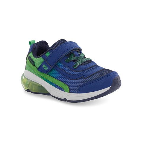 Stride Rite M2P Surge Bounce Sneaker - Navy/Green-Pumpkin Pie Kids Canada