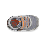 Stride Rite SM Turbo Sneaker - Pewter Grey-Pumpkin Pie Kids Canada