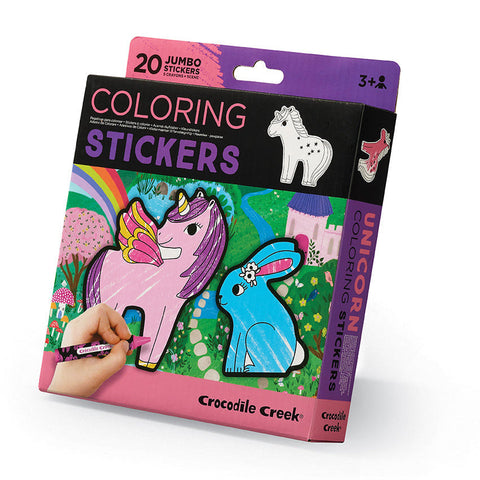 Crocodile Creek Coloring Stickers - Unicorn-75453-Pumpkin Pie Kids Canada