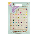 Great Pretenders Mermaid Nail Stickers-87703-Pumpkin Pie Kids Canada