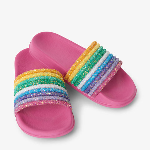 Hatley Slide On Sandals - Over the Rainbow-Pumpkin Pie Kids Canada