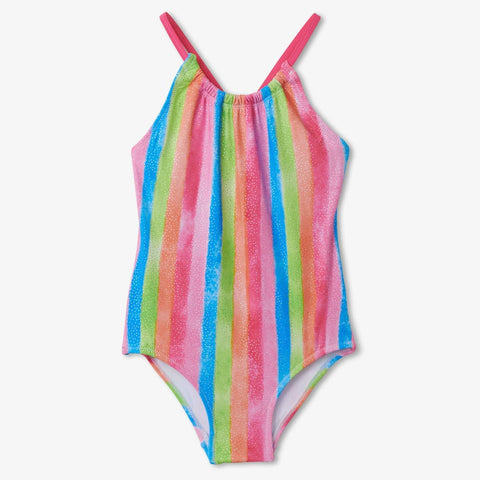 Hatley Swimsuit - Rainbow Stripes-Pumpkin Pie Kids Canada