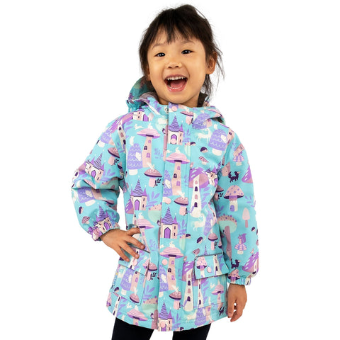 Jan & Jul Cozy-Dry Rain Jacket - Enchanted-Pumpkin Pie Kids Canada