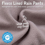 Jan & Jul Cozy-Dry Rain Pants - Lavender-Pumpkin Pie Kids Canada