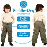 Jan & Jul Puddle-Dry Rain Pants - Black-Pumpkin Pie Kids Canada