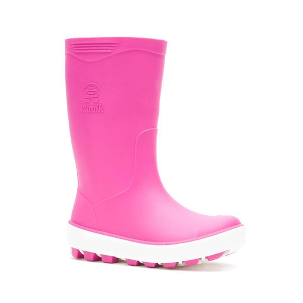 Kamik Riptide Rain Boot - Magenta-Pumpkin Pie Kids Canada
