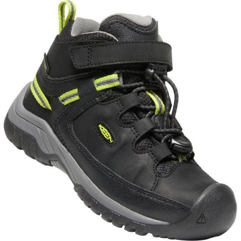 Keen Targhee Mid WP Hiker - Black/Steel Grey-Pumpkin Pie Kids Canada