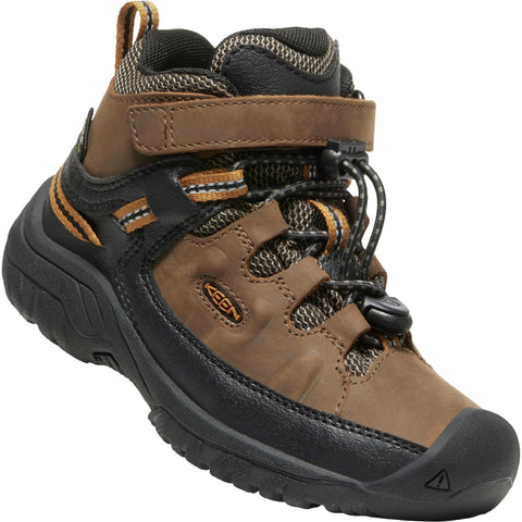 Keen Targhee Mid WP Hiker - Dark Earth/Golden Brown-Pumpkin Pie Kids Canada