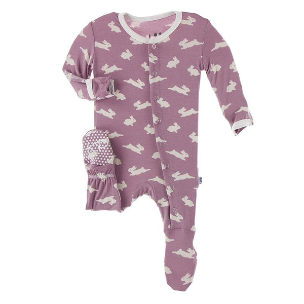 KicKee Pants Footie with Snaps - Pegasus Bunny-Pumpkin Pie Kids Canada
