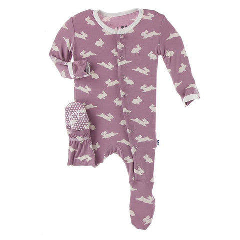 KicKee Pants Footie with Snaps - Pegasus Bunny-Pumpkin Pie Kids Canada