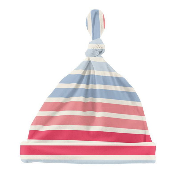 KicKee Pants Knot Hat - Cotton Candy Stripe-Pumpkin Pie Kids Canada