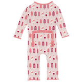 KicKee Pants Muffin Ruffle Coverall with Zipper - Macaroon Popsicles-Pumpkin Pie Kids Canada