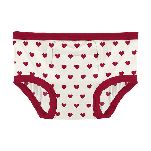 KicKee Pants Training Pants - Natural Hearts-Pumpkin Pie Kids Canada