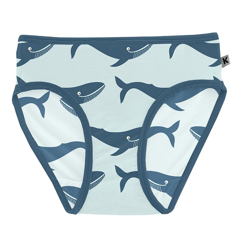 KicKee Pants Underwear - Fresh Air Blue Whales