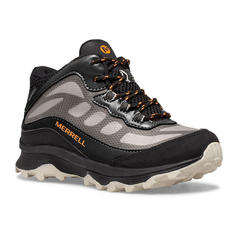 Merrell Moab Speed Mid WP Hiker - Black-Pumpkin Pie Kids Canada