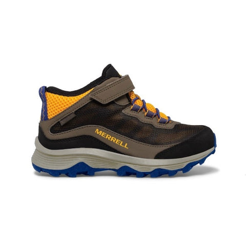 Merrell Moab Speed Mid WP Hiker - Charcoal/Black/Gold-Pumpkin Pie Kids Canada