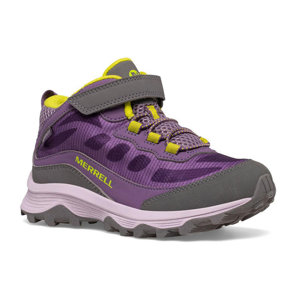 Merrell Moab Speed Mid WP Hiker - Grape/Cadet-Pumpkin Pie Kids Canada