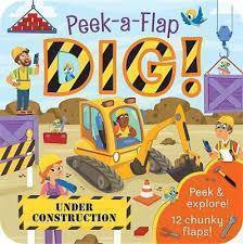 Peak-A-Flap Dig Book-9781680522990-Pumpkin Pie Kids Canada