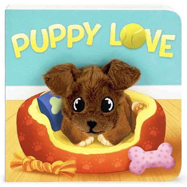 Puppy Love Finger Puppet Board Book-Pumpkin Pie Kids Canada