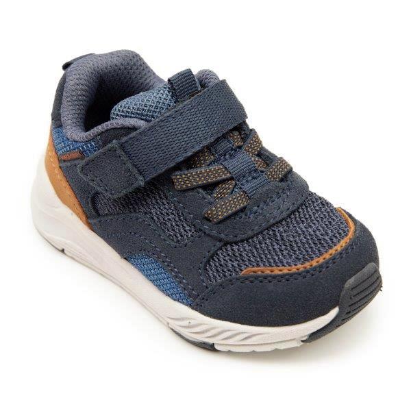 Stride Rite M2P Brighton Sneaker - Navy-Pumpkin Pie Kids Canada