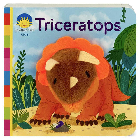 Triceratops Finger Puppet Board Book-9781680529487-Pumpkin Pie Kids Canada