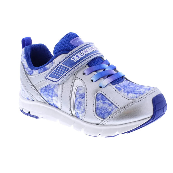 Tsukihoshi Rainbow Sneaker - Silver/Blue-Pumpkin Pie Kids Canada