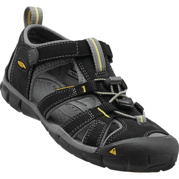 Keen Seacamp II CNX Sandal - Black/Yellow-Pumpkin Pie Kids Canada