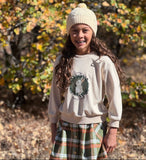 Vignette Jaycee Skort - Loden & Pumpkin Plaid-V1886A 2-Pumpkin Pie Kids Canada