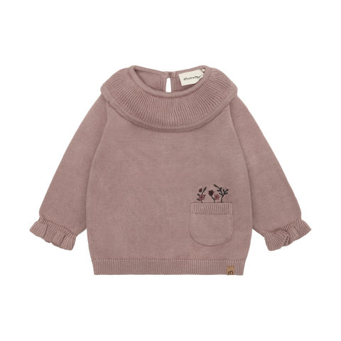 Minymo Pullover - Fawn-114468-6510 3M-Pumpkin Pie Kids Canada