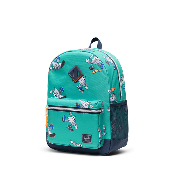 Herschel Heritage Kids Backpack 20L - Skateboards-11763-08222-Pumpkin Pie Kids Canada