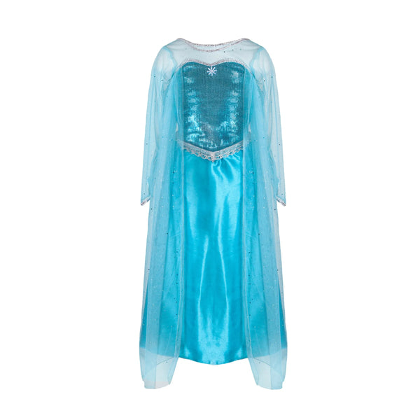 Great Pretenders Ice Queen Dress with Cape-38985-Pumpkin Pie Kids Canada