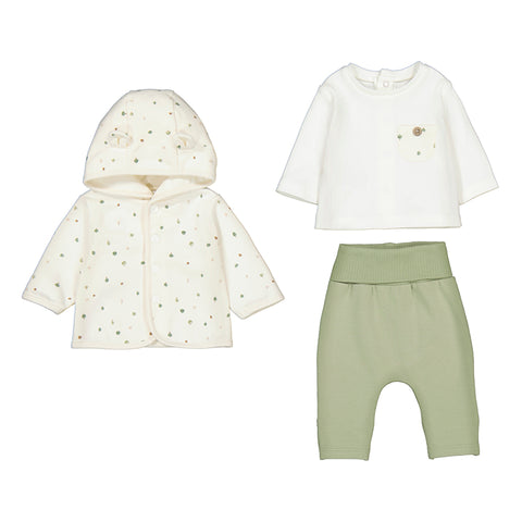 Mayoral 3-Piece Tracksuit Set - Sage-Pumpkin Pie Kids Canada