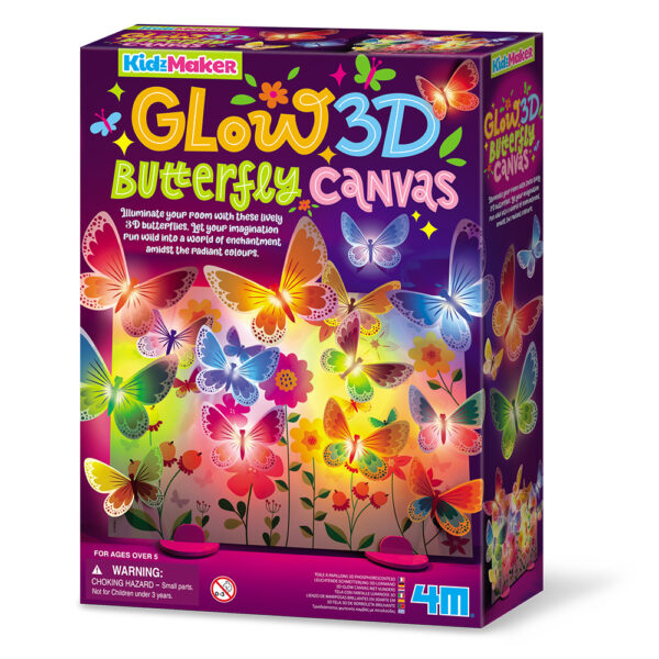 4M Glow 3D Butterfly Canvas-Pumpkin Pie Kids Canada