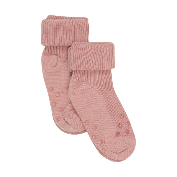 Minymo Rib Socks 2pk - Rose Cloud