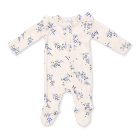 Angel Dear Footie - Sweet Hanna Floral Velour