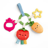 Itzy Ritzy Bitzy Busy Ring Teething Activity Toy - Veggie