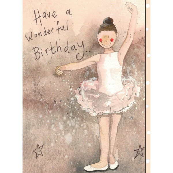 Alex Clark Ballet Dancer Birthday Card-5199-USCD184-Pumpkin Pie Kids Canada