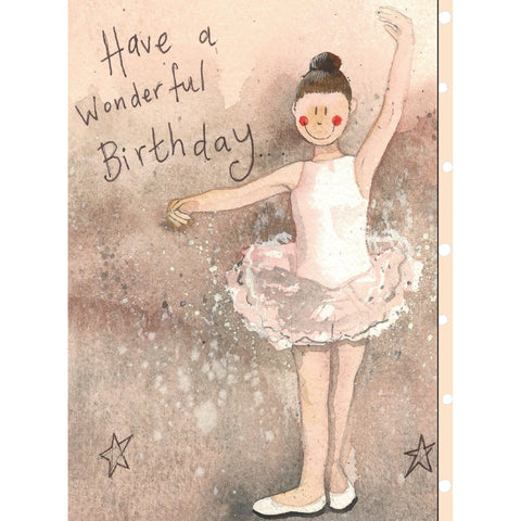 Alex Clark Ballet Dancer Birthday Card-5199-USCD184-Pumpkin Pie Kids Canada