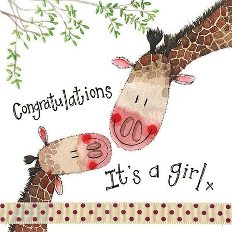 Alex Clark Giraffe Family Baby Card-5199-LS102-Pumpkin Pie Kids Canada