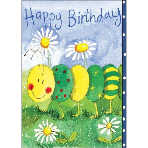 Alex Clark Little Caterpillar Birthday Card-5199-USCD174-Pumpkin Pie Kids Canada